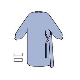 Obrázek pro produkt Operační plášťě Standard s dvěma ručníky